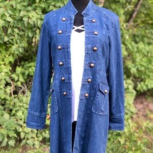 Vintage "Don't Mess With Texas" Denim Duster